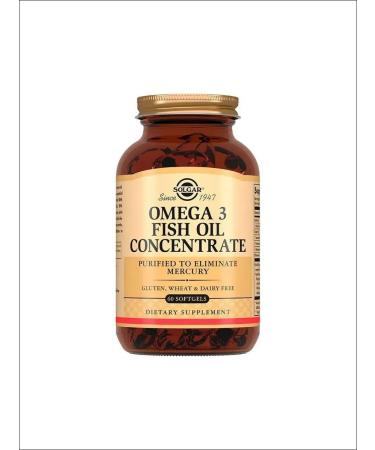 SOLGAR Fish oil concentrate with omega-3 120 capsules