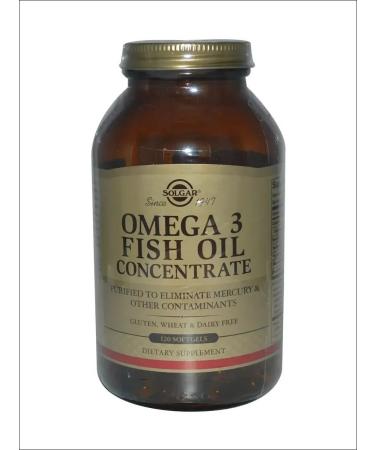 SOLGAR Fish oil concentrate with omega-3 120 capsules - Buy Online on GoSupps.com