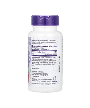 Natrol BIOTIN 10 000 mcg 60 tablets - Buy Online on GoSupps.com