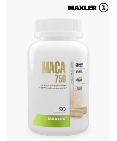 maxler MACA 750MG Maka Peruvian Boster Testosterone 90pcs