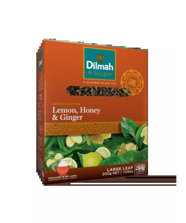 Dilmah Tea black leaf lemon honey and ginger 200 grams