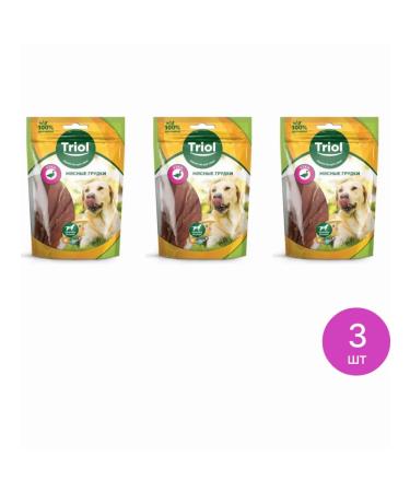 Triol Dog treat for dogs meat breasts (set of 3 pcs)