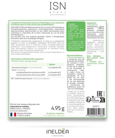 Ineldea Sante Naturelle Diet Probiotics and Prebiotics for Mafloril ATB intestines - Buy Online on GoSupps.com