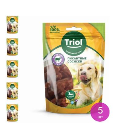 Dog treating triole Piquant sausages 70g 5 pcs