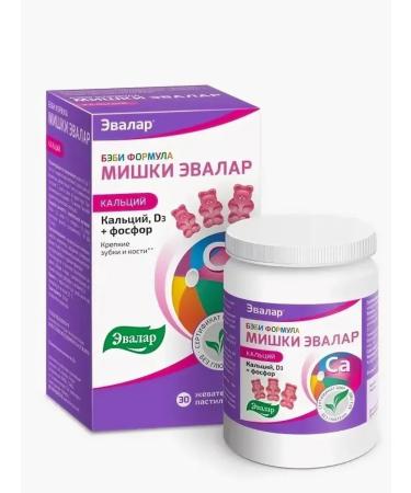 Evalar Calcium Mishka Calcium Stepsticks 30 pcs - Buy Online on GoSupps.com