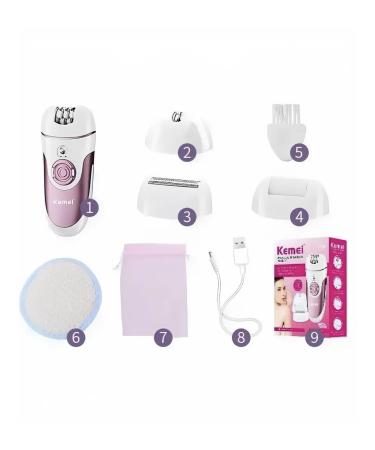 RED Boutique Kemei epalator - 4 nozzles for smooth skin skin