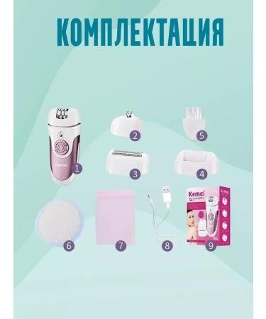 RED Boutique Kemei epalator - 4 nozzles for smooth skin skin - Buy Online on GoSupps.com