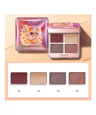 ZEESEA Tipsy Kitty Eyeshadow Quad Fall 07 - Buy Online on GoSupps.com