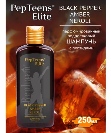 Repharm Pepteens Elite Shampoo Black Pepper Amber Neroli 250 ml - Buy Online on GoSupps.com