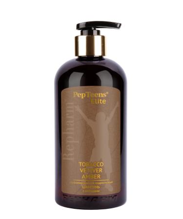 Repharm Pepteens Elite Shampoo Tobacco Vetiver & Amber 500 ml - Buy Online on GoSupps.com