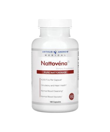 Arthur Andrew Medical NATTOVENA purified TTTOKINAZ 180 capsules