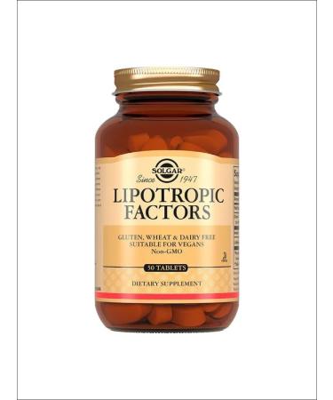 SOLGAR Lipotropic factor for reducing cholesterol table No. 50