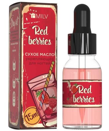 MILV Dry strengthening nail oil "Red Berries"