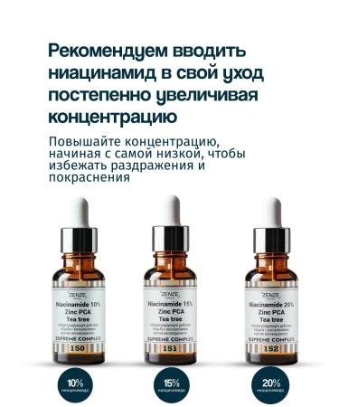 ZENZE Facial serum from acne acne with niacinamide 20% - Buy Online on GoSupps.com