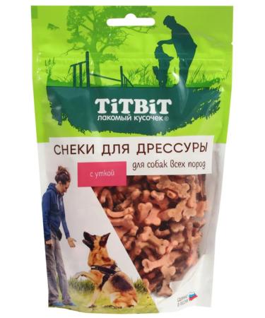 Dog treating Titbit Sneci with a duck 100g 2 pcs - Buy Online on GoSupps.com