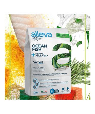Alleva Holistic dry food for adult cats with fish 1.5 kg - Buy Online on GoSupps.com