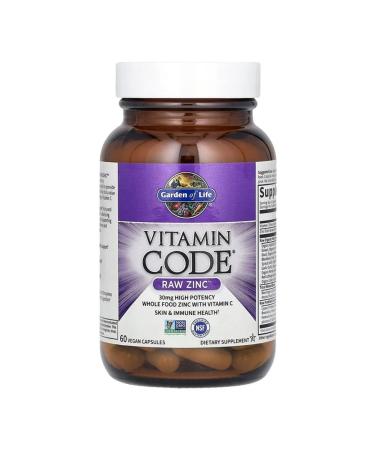 Garden of Life Unprocessed zinc 60 vegan capsules - Buy Online on GoSupps.com