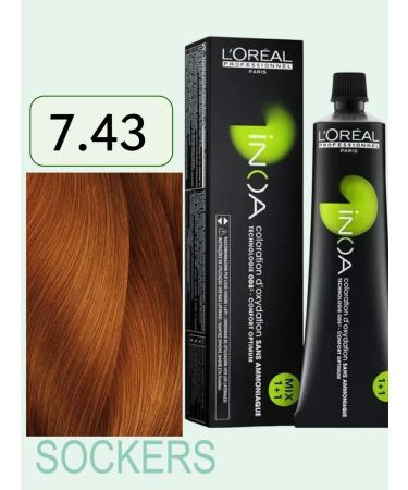 L'Oreal Professionnel Inoa Ods2 7.43 - Persistent hair dye 60 ml - Buy Online on GoSupps.com
