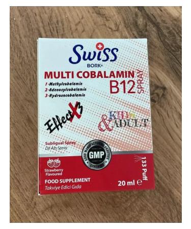 Swiss bork Vitamin B12 in the form of a spray and drops