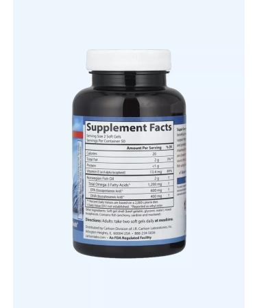 Carlson Super Omega-3 Super Omega-3 100 capsules - Buy Online on GoSupps.com