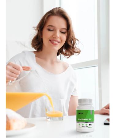 Soul Way B-complex 8 types of vitamin 60 capsules - Buy Online on GoSupps.com