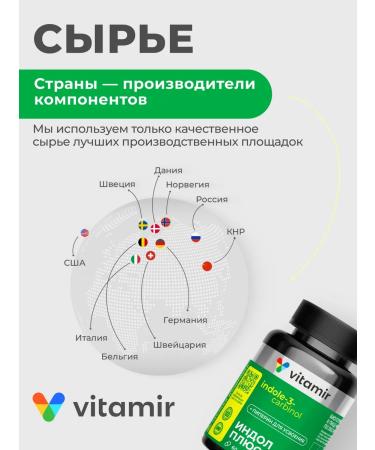 VITAMIR PRO Indol 3 carbinol assimilated capsules - Buy Online on GoSupps.com