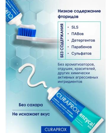Curaprox Antibacterial toothpaste 1450 PPM 75 ml - Buy Online on GoSupps.com