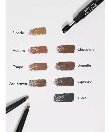 NYX Professional Makeup Fill & Fluff 05 Ash Brown Eyebrow Pencil - Buy Online on GoSupps.com
