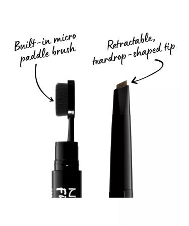 NYX Professional Makeup Fill & Fluff 06 Brunette eyebrow pencil - Buy Online on GoSupps.com