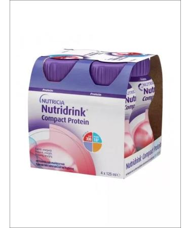 Nutridrink Nutridrynk compact protein fruit-berry 4x125ml - Buy Online on GoSupps.com