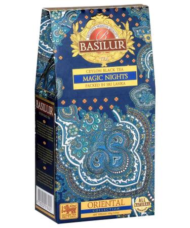 Basilur Tea black leaf set Magic nights 100 g x 6 pcs - Buy Online on GoSupps.com