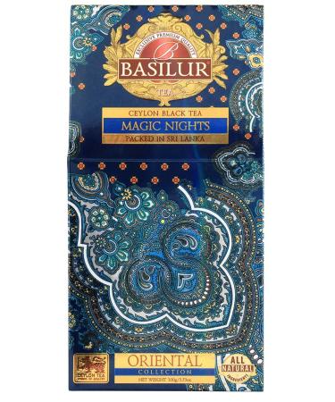 Basilur Tea black leaf set Magic nights 100 g x 6 pcs - Buy Online on GoSupps.com