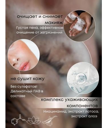 SkinSculptor Foam for washing with niacinamide and lotus extract - Buy Online on GoSupps.com