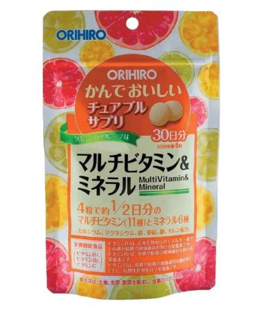 Orihiro Multivitamins taste of tropical fruits 120 tablets
