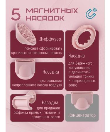 NADISHOP Hair hair dryer Professional Styler with nozzles - Buy Online on GoSupps.com