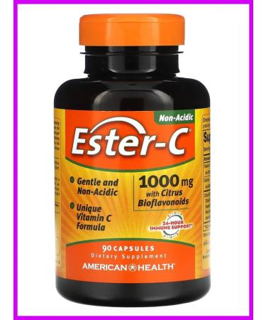 American Health Vitamin C with citrus bioflavonoids 1000 mg 90 capsules
