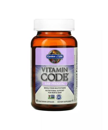 Garden of Life Vitamins for pregnant women RAW PRENATAL 90 capsules - Buy Online on GoSupps.com