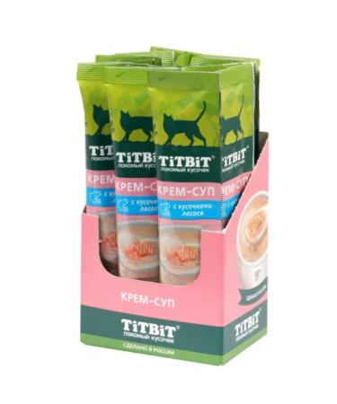 Titbit 16pcs 10 g cream-soup for cats with salmon - Buy Online on GoSupps.com