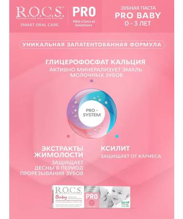 ROCS Baby toothpaste mineral protection and delicate care 45g - Buy Online on GoSupps.com