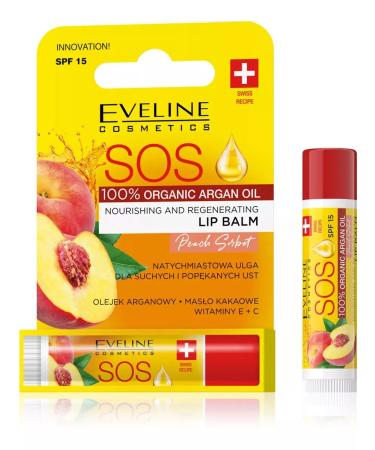 EVELINE Lip balm nourishing peach sorbet