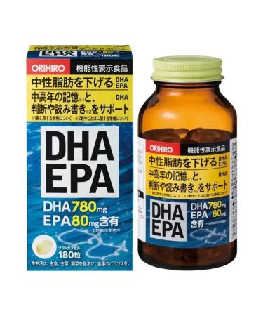 Orihiro Omega-3 dha epa dpa 180 capsules - Buy Online on GoSupps.com