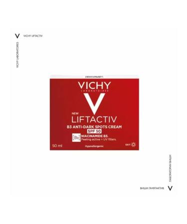 VICHY Daytime Liftactiv cream vitamin B3 from SPF50 50ml pigmentation - Buy Online on GoSupps.com