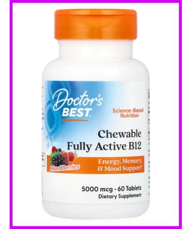 Doctor's Bes Vitamin B12 Berry Assorted 5000 mcg 60 tablets