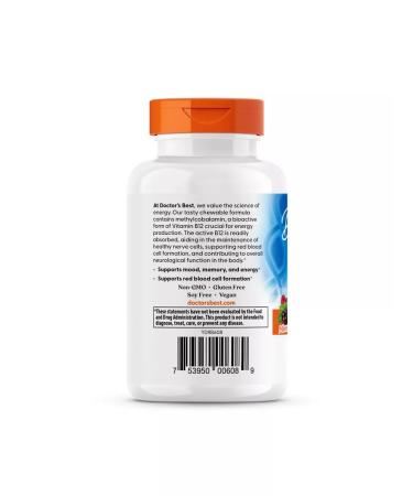 Doctor's Bes Vitamin B12 Berry Assorted 5000 mcg 60 tablets - Buy Online on GoSupps.com