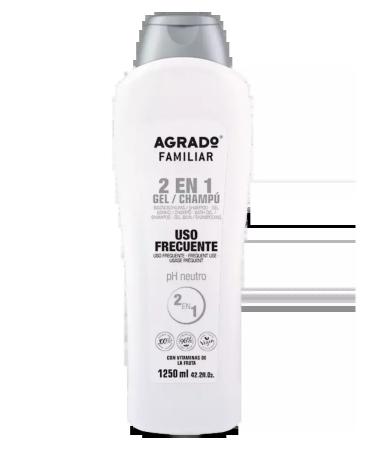 Agrado Shampoo and shower gel 2B1 1250 ml of Spain