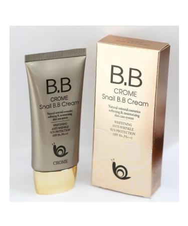 BEAUTY Crome Snail BB Cream SPF50+ PA +++ (50ML) with snail mucin
