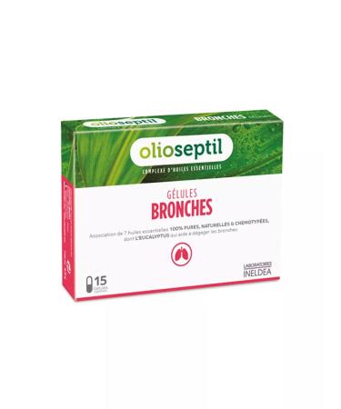 Olioseptil Dietary supplement for lungs and bronchi Bronches 15 capsules - Buy Online on GoSupps.com