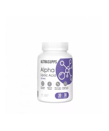 UltraSupps Alpha lipoic acid 30 capsules fat burner for weight loss - Buy Online on GoSupps.com