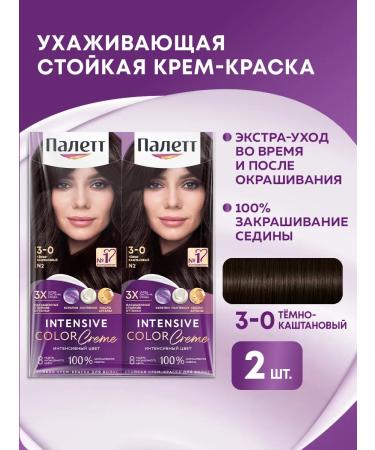 Palette Persistent cream-paint 3-0 (n12) dark brown 110 mlx2 pcs
