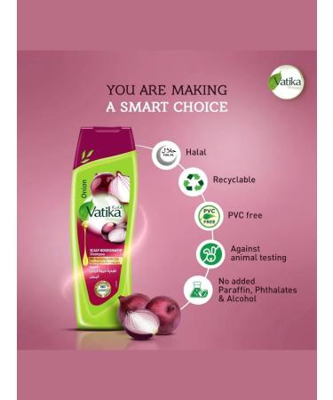 Dabur Onion shampoo for nutrition of the skin and hair growth 400 ml - Buy Online on GoSupps.com